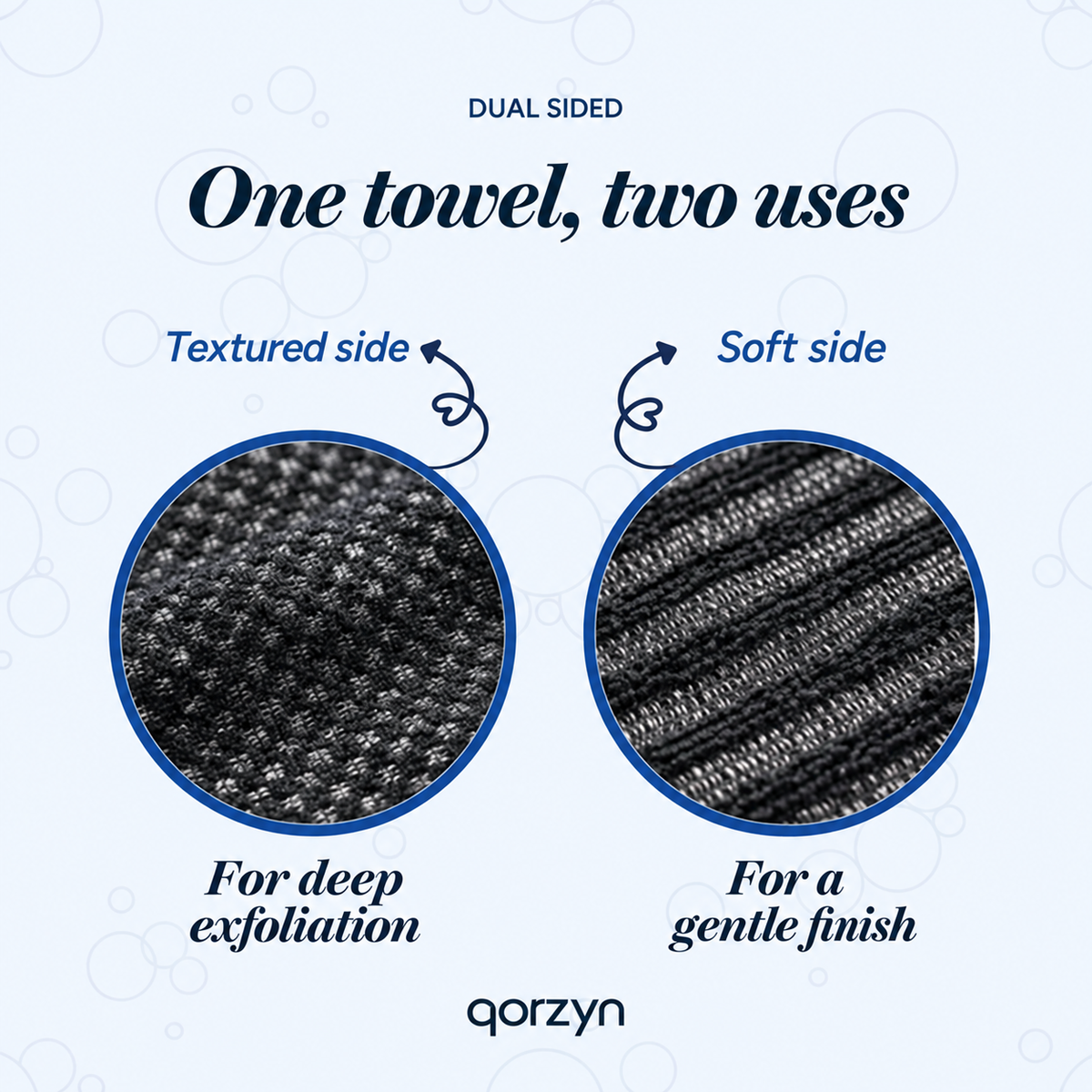Qorzyn Exfoliating Shower Towel