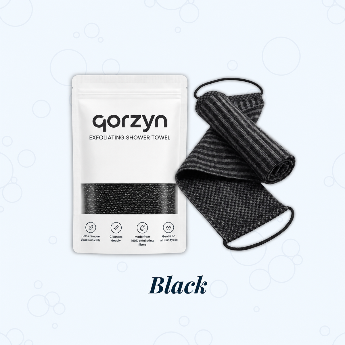 Qorzyn Exfoliating Shower Towel