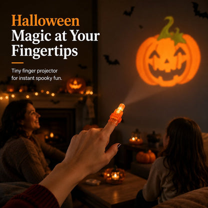 💥 SAVE 50%-Arbxmbx® Holiday LED Finger Projector Rings — Halloween & Christmas