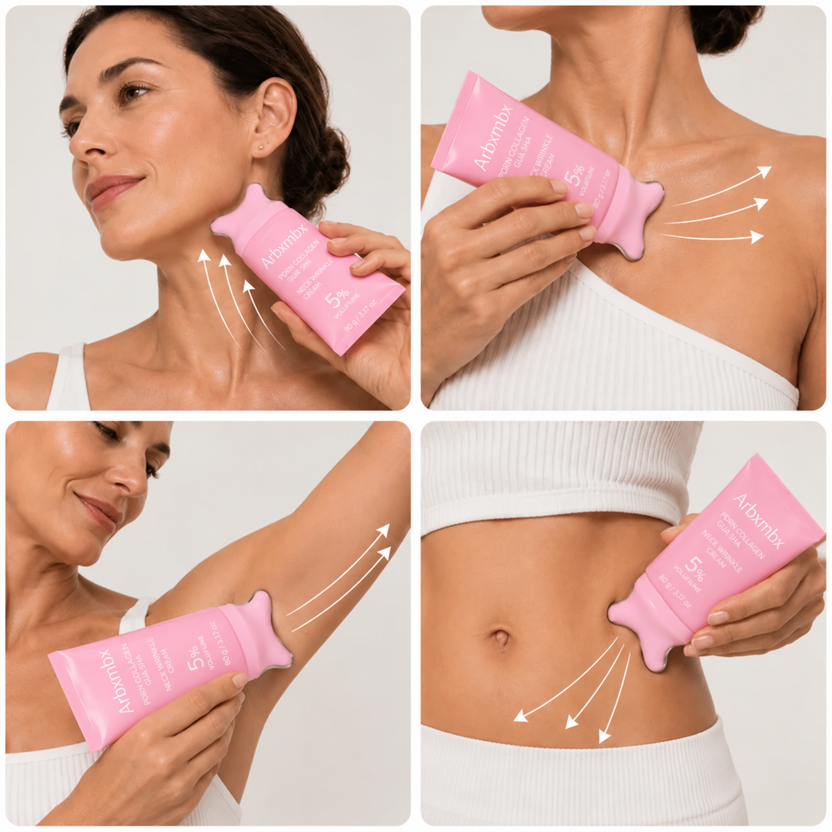 PDRN Neck Cream with Gua Sha Massager