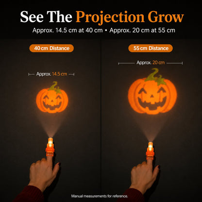 💥 SAVE 50%-Arbxmbx® Holiday LED Finger Projector Rings — Halloween & Christmas