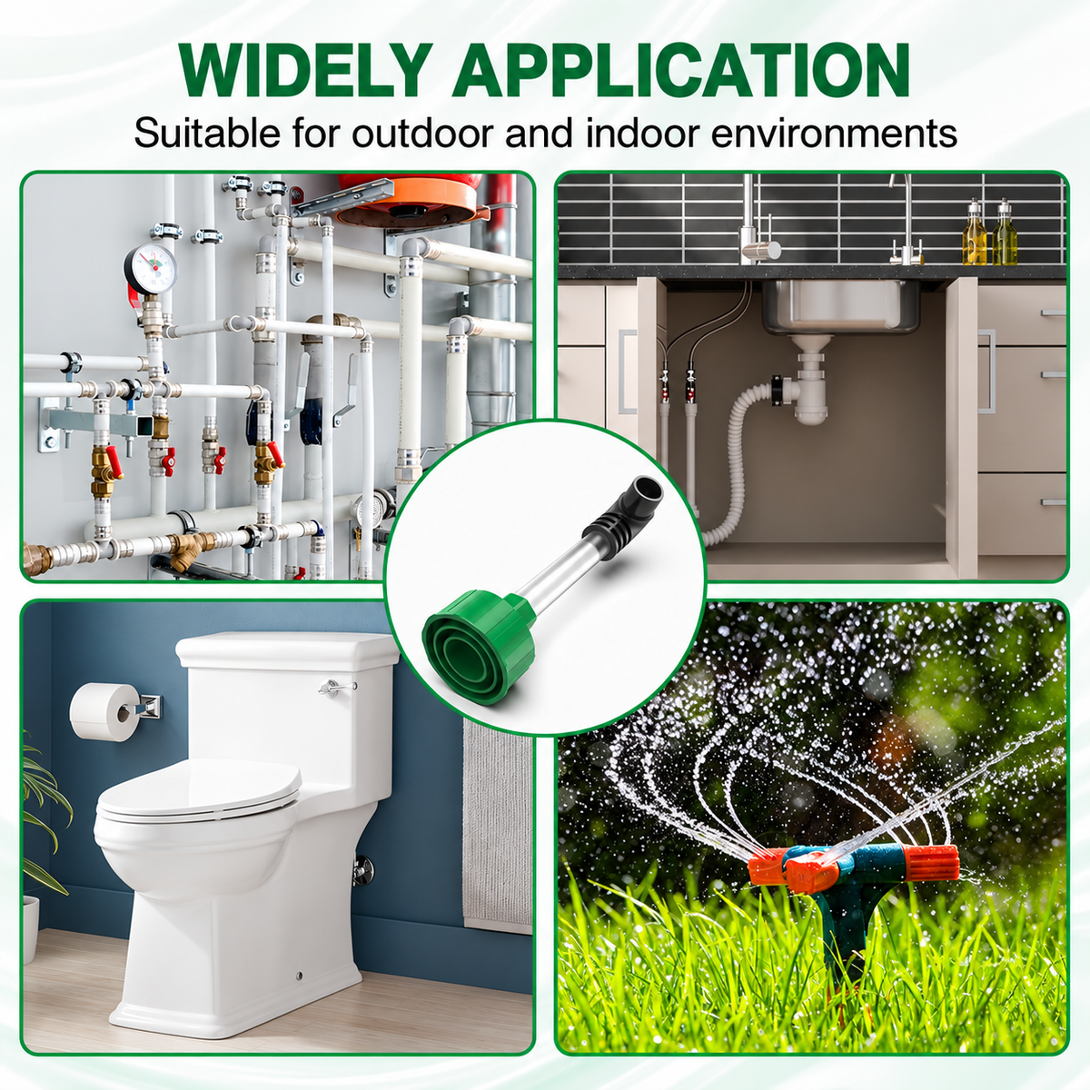 AC Drain Line Cleaner Adapter Evacuates & Unclog AC Drain Line - HVAC to PVC AC Drain Line Cleaner Tool - Universal Fit AC Drain Line Unclogger - AC Drain Line Cleaning Tool - Clear Visibility