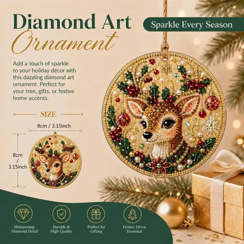 ⚡⚡⚡LAST 44 PCS LEFT!!! ⏳ Last Day 49% OFF – 🎄Beginner-Friendly Christmas Pearl & Gem Diamond Painting DIY Kit | 6 Festive Ornament Designs with Sparkling Pearls, Faceted Gems & 3D Layered Detail 💕