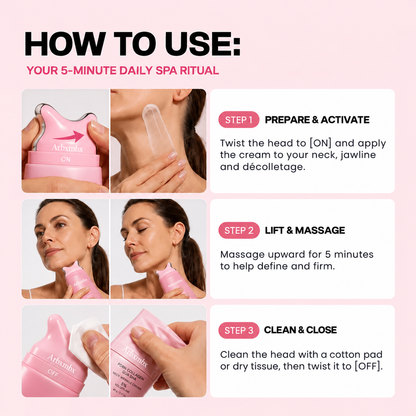 PDRN Neck Cream with Gua Sha Massager