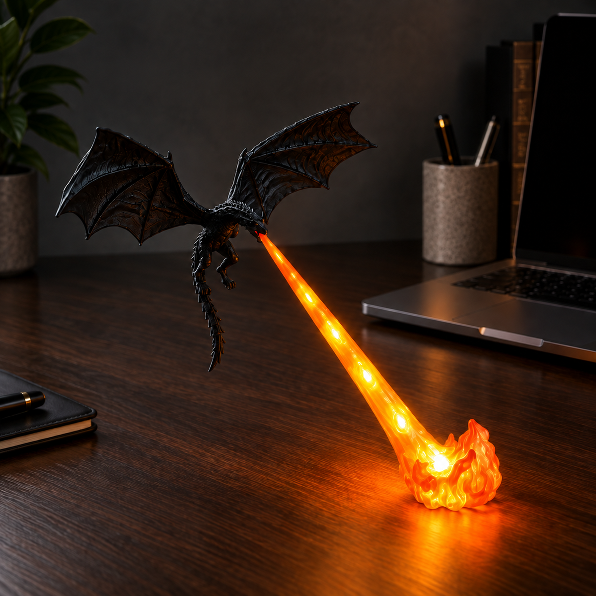 🔥 2026 HOT SALE 🔥 Dragonfire Wireless LED Dragon Lamp – Epic Fire-Breathing Dragon Light for Gaming Rooms, Desks & Gifts 🐉✨