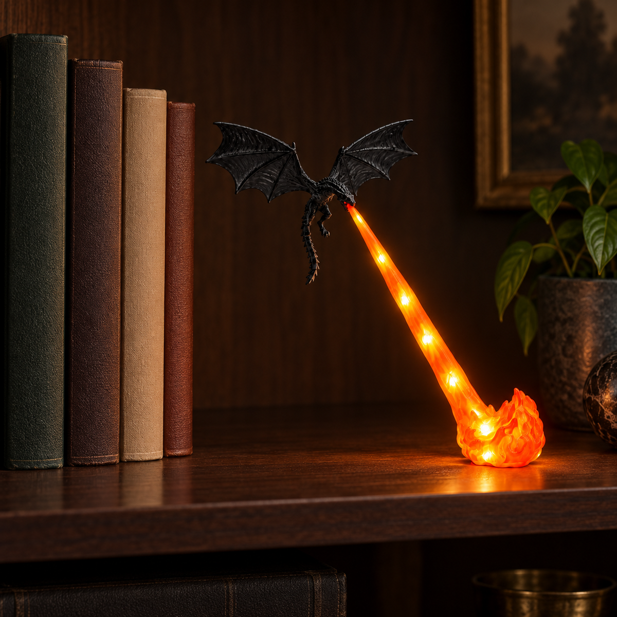 🔥 2026 HOT SALE 🔥 Dragonfire Wireless LED Dragon Lamp – Epic Fire-Breathing Dragon Light for Gaming Rooms, Desks & Gifts 🐉✨