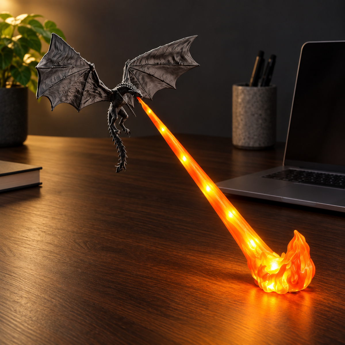 🔥 2026 HOT SALE 🔥 Dragonfire Wireless LED Dragon Lamp – Epic Fire-Breathing Dragon Light for Gaming Rooms, Desks & Gifts 🐉✨