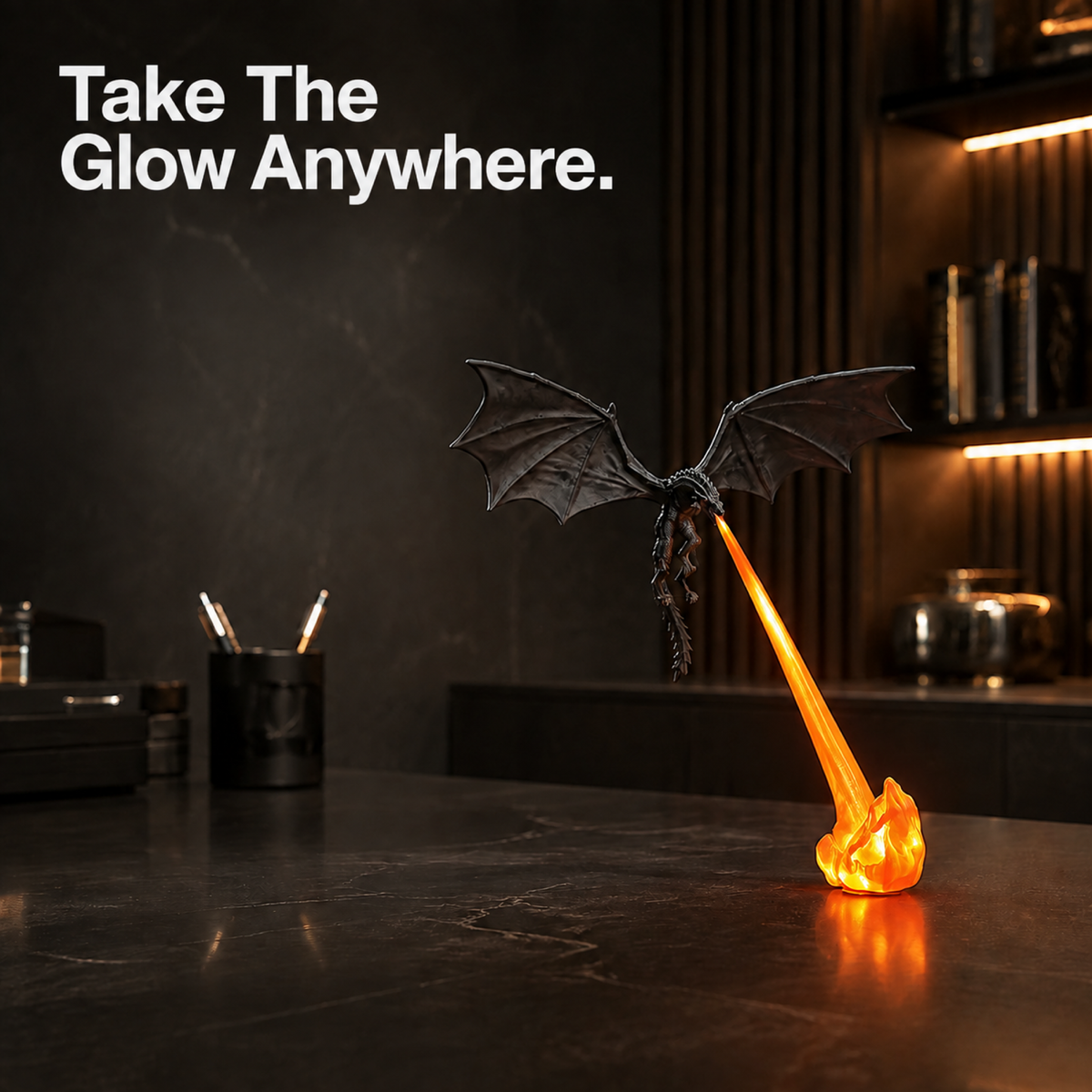 🔥 2026 HOT SALE 🔥 Dragonfire Wireless LED Dragon Lamp – Epic Fire-Breathing Dragon Light for Gaming Rooms, Desks & Gifts 🐉✨