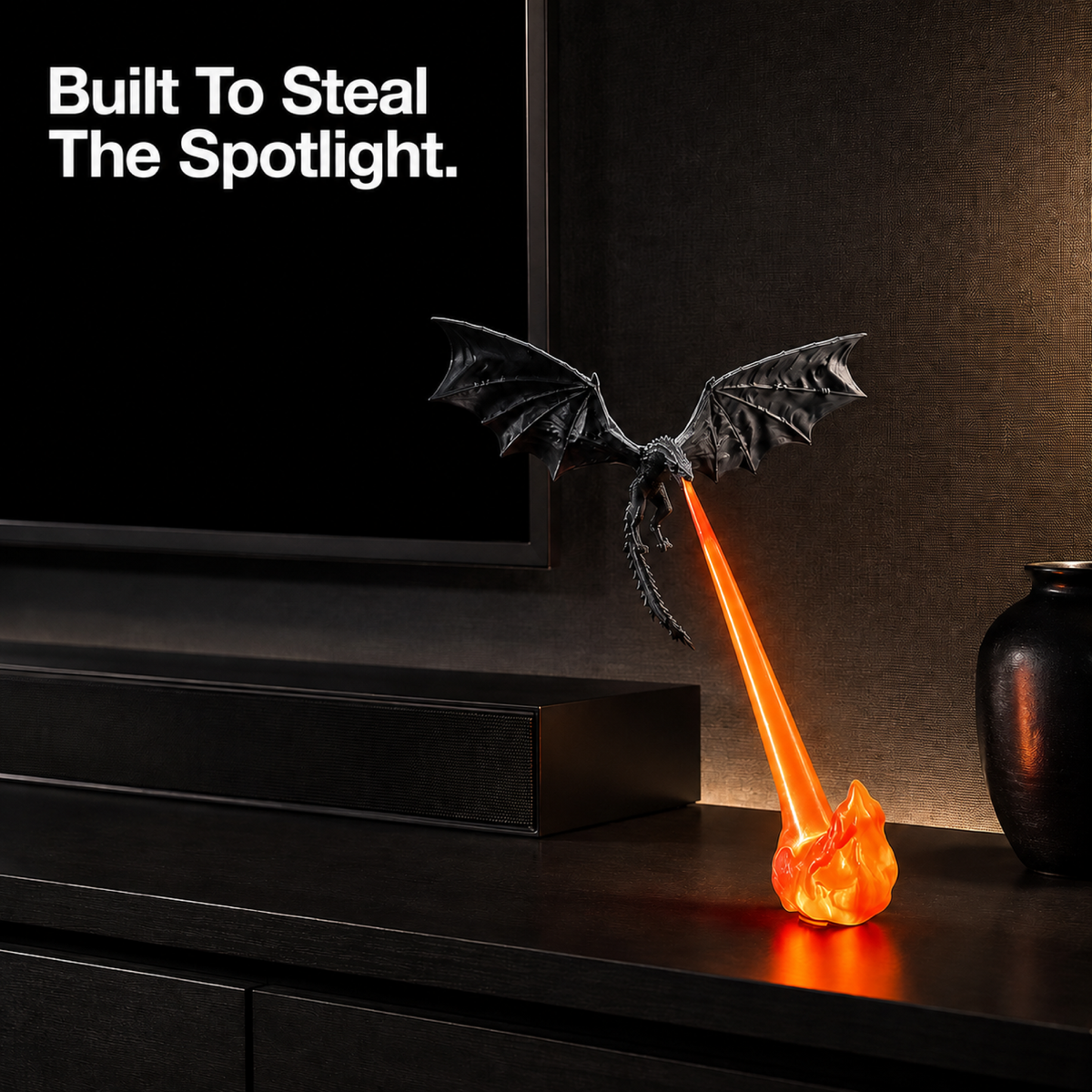 🔥 2026 HOT SALE 🔥 Dragonfire Wireless LED Dragon Lamp – Epic Fire-Breathing Dragon Light for Gaming Rooms, Desks & Gifts 🐉✨
