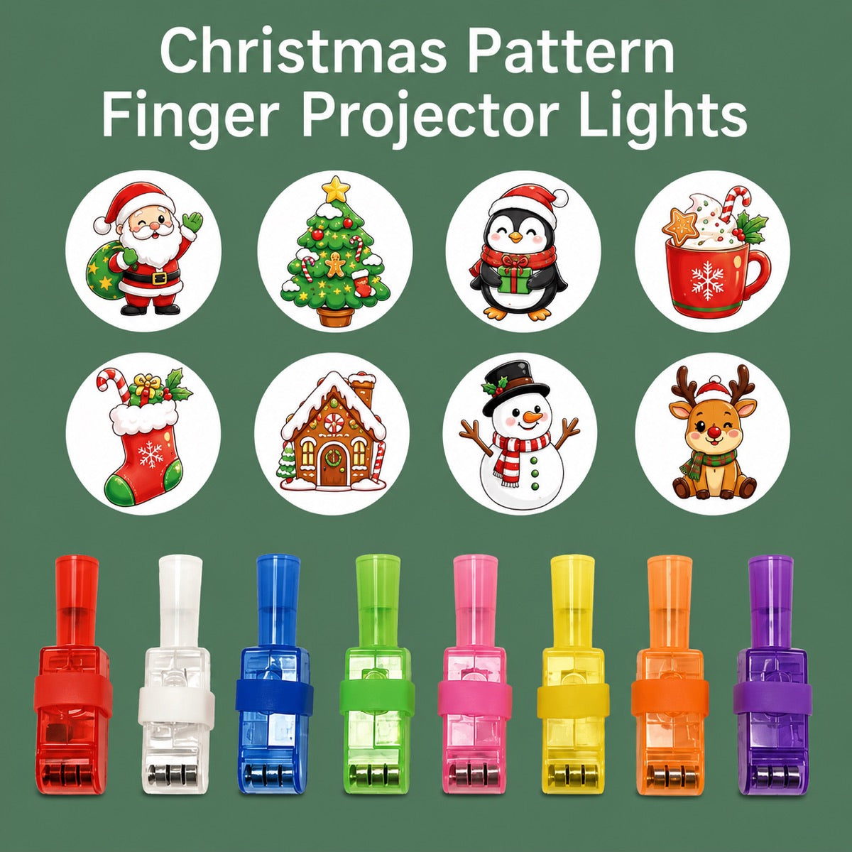 💥 SAVE 50%-Arbxmbx® Holiday LED Finger Projector Rings — Halloween & Christmas