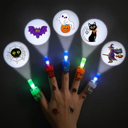 💥 SAVE 50%-Arbxmbx® Holiday LED Finger Projector Rings — Halloween & Christmas