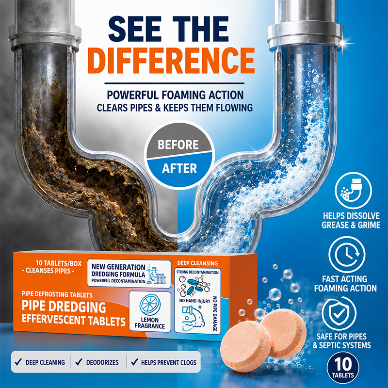 🚰 Save 50%! 🔥 Drain Cleaner Powder – Fast-acting & clog-dissolving ✨